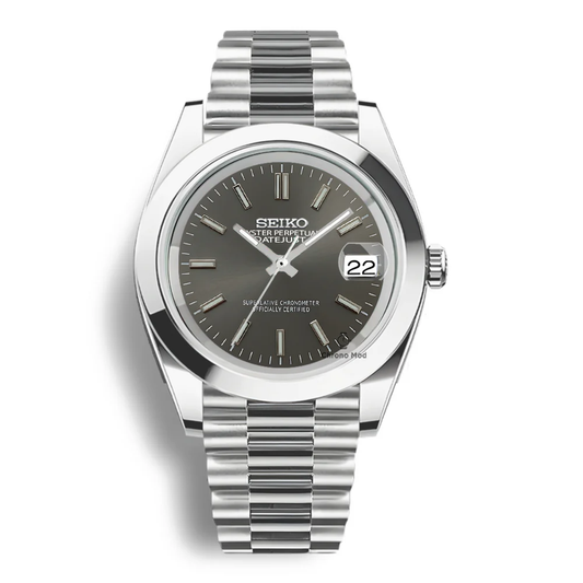 SEIKOJUST GRAY SMOOTH BEZEL